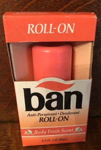 Vintage NIB Ban Roll-On Deodorant Body Fresh Scent Made in USA - Picture 1 of 2