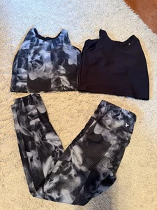 Old Navy Active powersoft Go-Dry High-Rise Leggings M girls Sz 8 Set NWOT - Picture 1 of 1