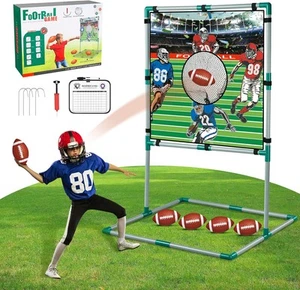 Football Toss Target Games with Stand, Throwing Sport Toy for Kids, Football... - Picture 1 of 8