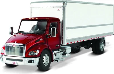 Peterbilt Model 536 with Supreme Signature Van Truck Body Red cab & White body i - Image 1 of 4