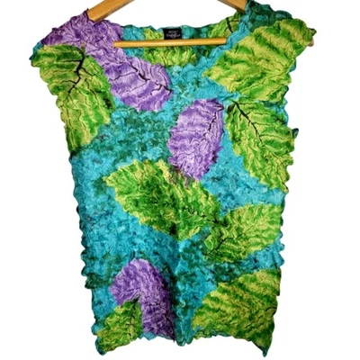 Bufanda Texturizada Vintage Magic Petals Ligera Cami Blusa Camisa Sin Mangas OS Foto 1 de 4