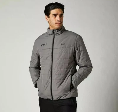 Chaqueta Fox Racing para hombre chaqueta acolchada grande gris Foto 1 de 4