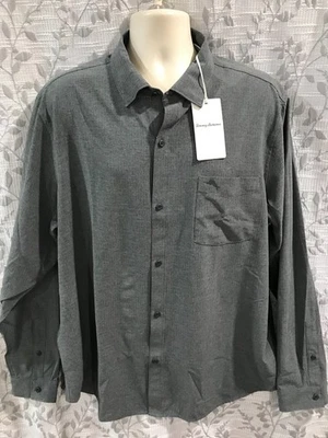 Camisa Tommy Bahama Para Hombre Talla XL Negra Bahama Coast Sands Manga Larga $128 Nueva con Etiquetas Foto 1 de 4
