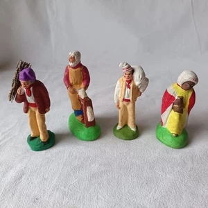 4 ALTE SANTONS DEVINEAU SERIE PROVENZALISCH 9 CM 2 - Bild 1 von 3