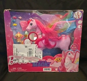 Barbie HLC40 A Touch of Magic rosa Pegasus mit Welpe, Licht und Sound - Bild 1 von 13