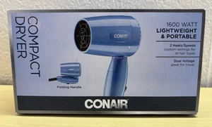 Brand New Conair 1600 Watt Lightweight and Portable Compact Dryer - Picture 1 of 1