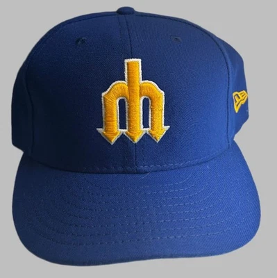 Винтажная бейсболка Seattle Mariners New Era новая без ценников размер 7 1/2 - Изображение 1 из 4