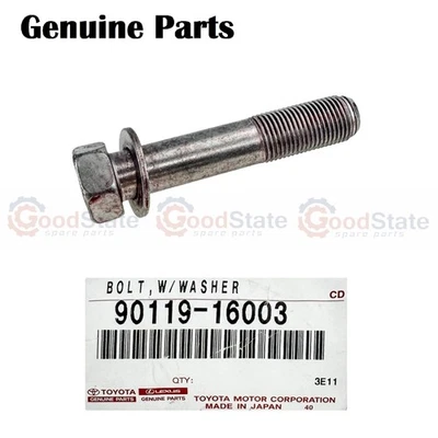 Genuine LandCruiser HZJ76 HZJ74 HZJ71 HZJ105 Front Leading Arm Bolt w Washer - Image 1 of 2