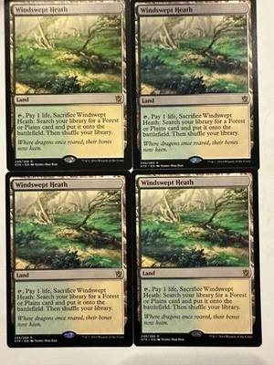 MTG: 4x Windswept Heath Regular Cards Khans of Tarkir 248/269-MM - Image 1 of 2