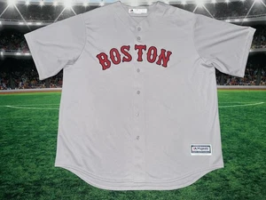 Boston Red Sox Baseball Majestic Cool Base Jersey Gray Men’s Sz 2XL Preowned - Picture 1 of 12