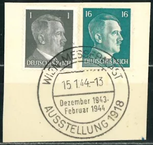ALEMANIA IMPERIO ALEMÁN 1944 Cubierta Corte - Viena 1943-1944 Exposición - Imagen 1 de 2