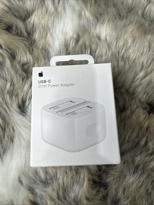 X1 Genuine Apple USB-C 20W Power Adapter A2344 White (Brand New Sealed) Free P&P - Image 1 of 4