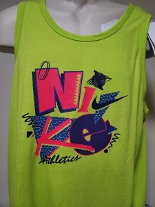 Mens NIKE Tank Top NEW Lime Athletics Size Large - Picture 1 of 1