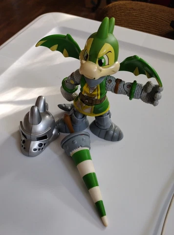 RARE 2004 Neopets SCORCHIA KNIGHT Legends of Neopia Figure Thinkaway +Extras!! Cover