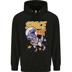 Space T-Rex Dinosaur Dino Astronaut Childrens Kids Hoodie - Picture 1 of 88