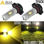 Alla Lighting 2504 Driving Fog Light Bulb DRL Daytime Running Light Lamp Yellow