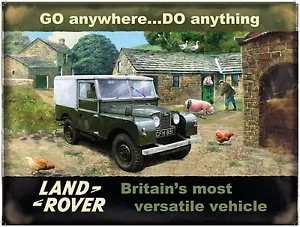 Land Rover Go anywhere Do anything small metal sign 200mm x 150mm - Picture 1 of 1