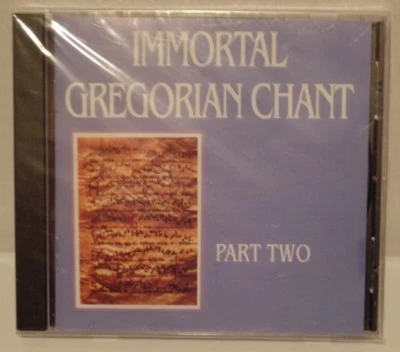 New Sealed RARE 1988 Release CD Immortal Gregorian Chant Part Two Foto 1 de 3