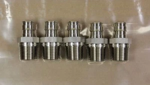 Adaptador roscado de acero inoxidable 5 Uponor Q8525050 ProPEX 1/2"" Pex X 1/2"" MNPT - Imagen 1 de 2