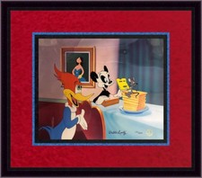 Woody Woodpecker L/Ed Hand Painted Cel Signed Walter Lantz Custom Framed