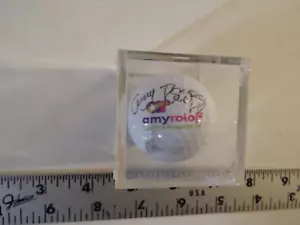 COLLECTIBLE GOLF BALL SIGNED BY AMY ROLOFF IN CLEAR CASE-AMY ROLOFF LOGO-RARE*** - Picture 1 of 6
