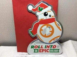 HALLMARK STAR WARS CHRISTMAS GREETING CARD New w/envelope "Roll into an EPIC..." - Picture 1 of 2