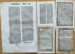 7 Early Printed Post Incunable Leaves (B) - 1489/1550 - Picture 1 of 2