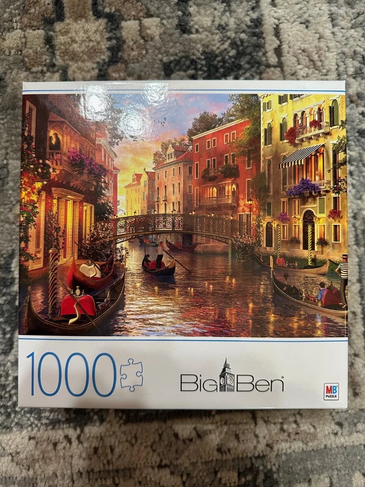 Big Ben Puzzle Venice Italy 1000 Pcs Jigsaw Canal Sunset Romantic Tourist Europe - Image 1 of 2