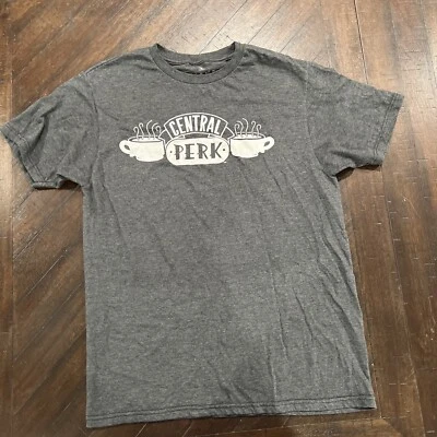 Camiseta gris Friends Central Perk con licencia de TV para adultos talla mediana M Foto 1 de 4