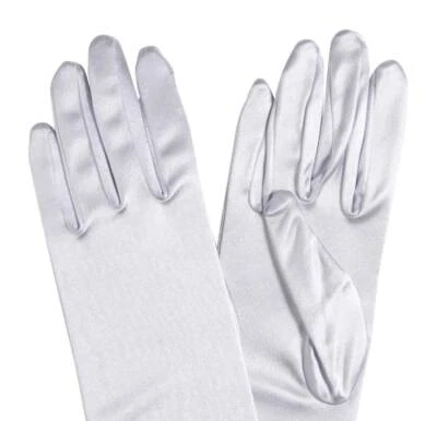 Атласные оперные перчатки с гравитационными нитями выше локтя 14,7 дюйма - Изображение 1 из 3