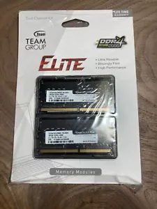 TeamGroup Elite 32GB (2x16GB) DDR4 2666 TED416G2666C19-SBK New, Factory Sealed - Picture 1 of 3