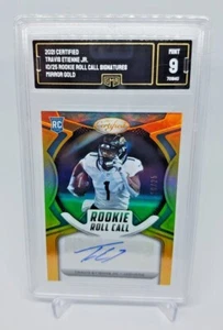 2021 CERTIFIED TRAVIS ETIENNE JR ROOKIE ROLL CALL GOLD AUTO #10/25 GMA MINT 9 RC - Picture 1 of 4