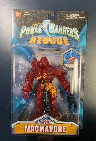 MMPR Magmavore Figure Saban's  Power Rangers Light Speed Rescue Bandai NIB HTF Cover