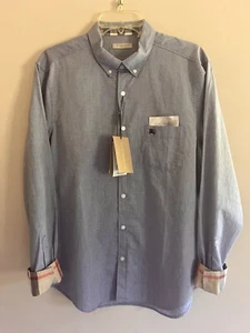 NWT Receipt Burberry Brit LS Casual Shirt Nova Check Men's L (22" Bust) GIFT - Picture 1 of 2