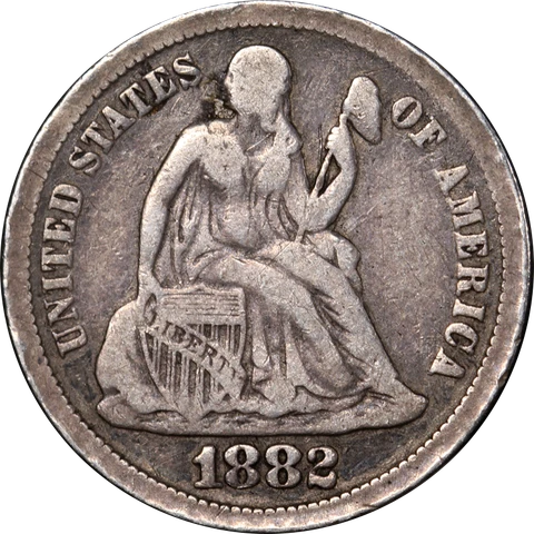 1882-P Seated Liberty Dime Great Deals From The Executive Coin Company Cover