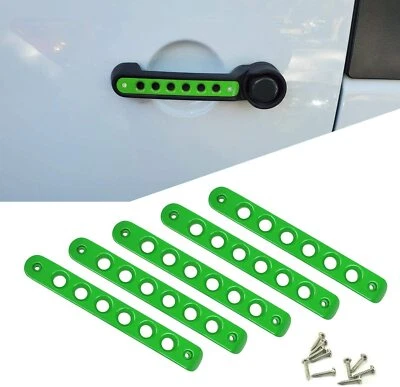Cubierta de inserción de manija de puerta exterior 5 piezas para Jeep Wrangler JK JKU 2007-2018 4 puertas Foto 1 de 4