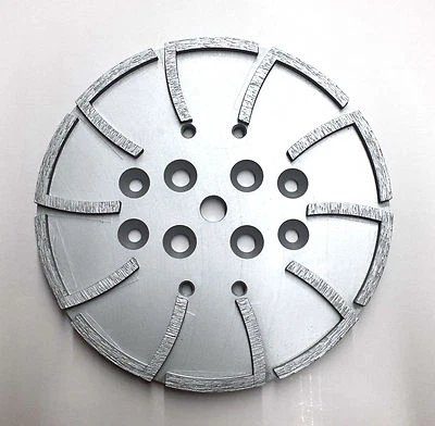 10” Pro Concrete Grinding Head Disc Plate for Edco Floor Grinder-20 Segs PREMIUM - Image 1 of 4