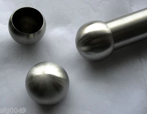 Bola de terminación de tubo de acero inoxidable Ø 42,4 V2A 33,7 tubo tapa de extremo barandilla VA pasamanos - Imagen 1 de 6