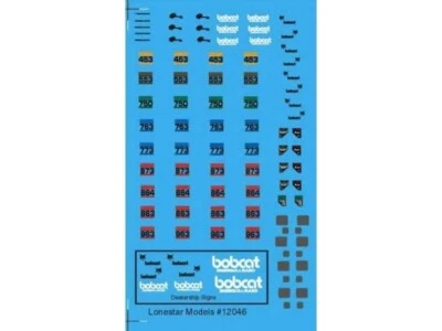 Juego de calcomanías HO 1:87 Lonestar # 12046 para kit de minicargadora Bobcat GHQ 61-001 Foto 1 de 2