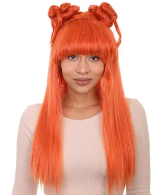 Orange Asian Princess Wig HW-829 - Image 1 of 4