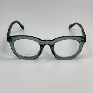 NEW Celine Eyeglasses CL5004IN 48093 Square Transparent Teal Unisex Authentic - Picture 1 of 10