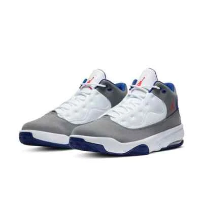 Jordan Max Aura 2 CK6636 004 Smoke Gey/Track vermelho-branco novo masculino tamanho 10.5 - Imagem 1 de 4