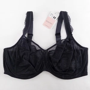 Rosa Faia By Anita Selma Bra 36H Black Lace Underwire Unpadded Adjustable - Picture 1 of 8