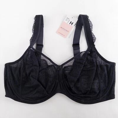 Sujetador Rosa Faia By Anita Selma 36H Negro Encaje Con Aros Sin Acolchado Ajustable Foto 1 de 4