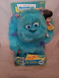 2002 Disney/Pixar Monsters Inc Soft Talking Sulley with Boo - Picture 1 of 5
