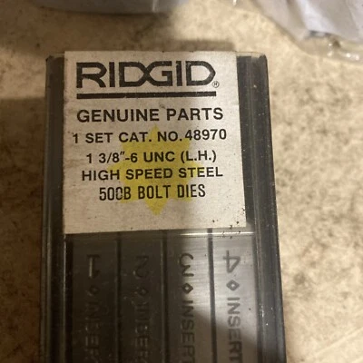 RIDGID 48970 1-3/8-6  UNC  Left Hand 500B UNIVERSAL BOLT DIE SET - Image 1 of 3