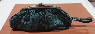 Винтажный Kenneth Cole реакции застежки кошелек с ремешком бирюзовый змеиная кожа узор  - Изображение 1 из 4