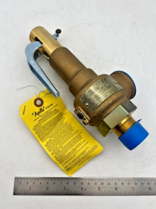 Nueva válvula de seguridad APOLLO alivio de presión 897LB/HR 19EFEL40CES 40PSI 1" latón EE. UU. - Imagen 1 de 9