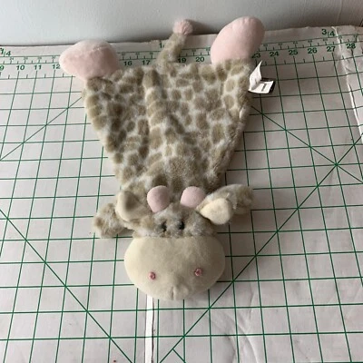 Manta de seguridad 13" Demdaco JIRAFA SONAJERO AMOROSO FELPA PLANA PELUCHE ROSA Foto 1 de 4