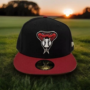 Arizona Diamondbacks New Era authentische Kollektion Mütze schwarz/rot - Größe 7 5/8 neu mit Etikett - Bild 1 von 7